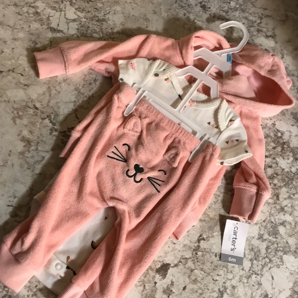 NWT Carter’s girl 6m 3pc set